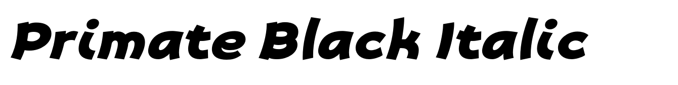 Primate Black Italic